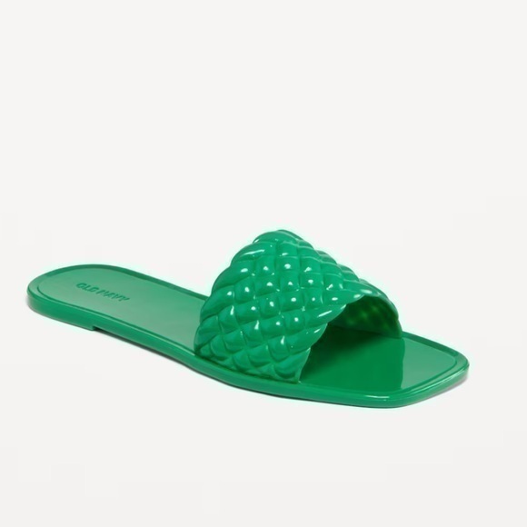 NEW! Old Navy Jelly Slides Quilted Size 11 - Picture 1 of 7